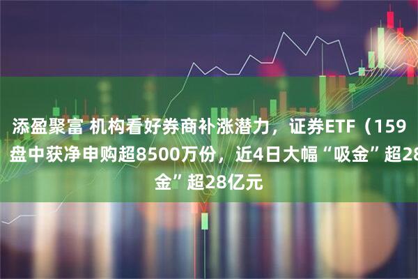 添盈聚富 机构看好券商补涨潜力，证券ETF（159841）盘中获净申购超8500万份，近4日大幅“吸金”超28亿元